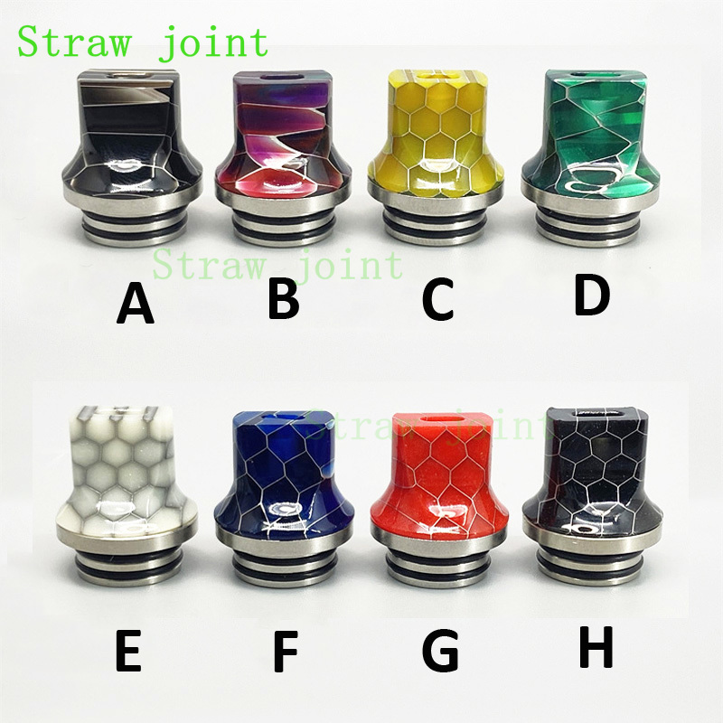 1pc 810 Flat Mouth Stainless S - Drip Tip Resin review and price