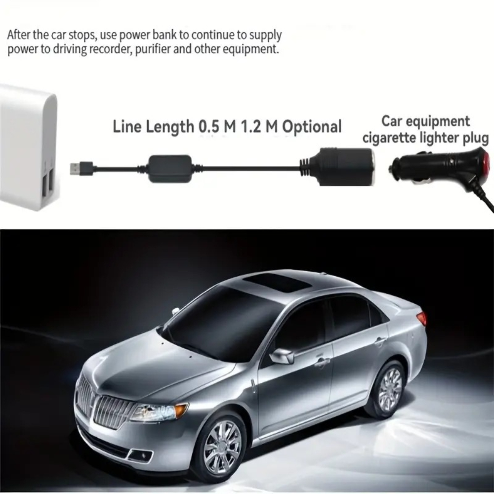 1pc 5V 2A USB To 12V Cigarette - Accessories Experts Vape review and price