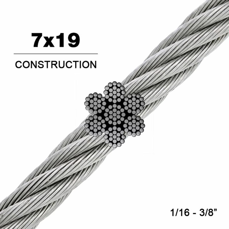 Wire Rope 7X19 Diameter 3.18mm - Stainless Wire Ss316 review and price