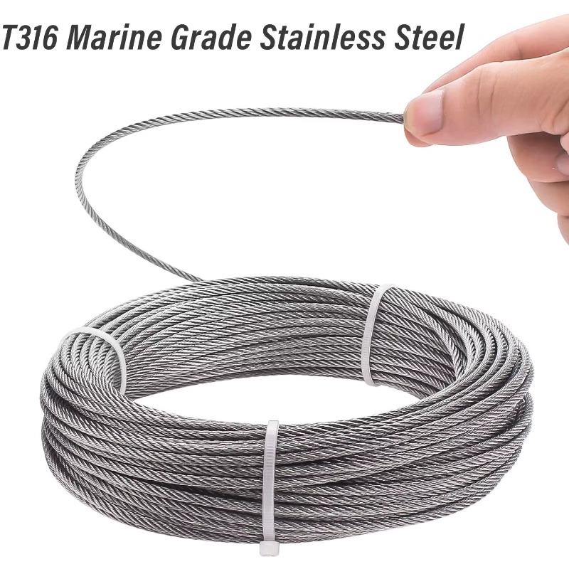 Wire Rope 7X19 Diameter 3.18mm - Stainless Wire Ss316 review and price